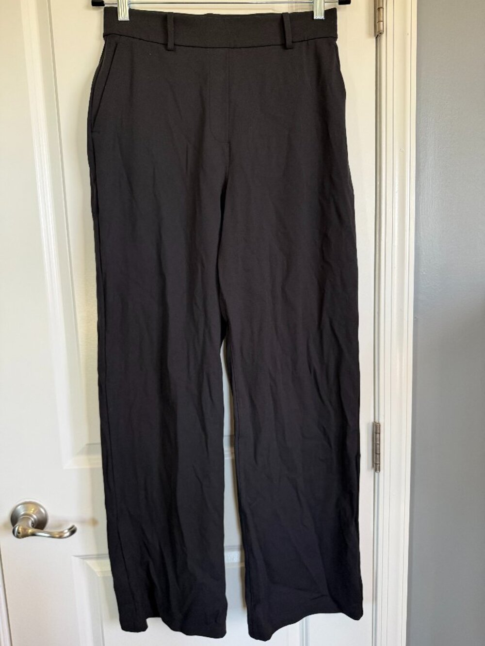 lululemon Daydrift High-Rise Wide-Leg Trouser Pant Black | Medium